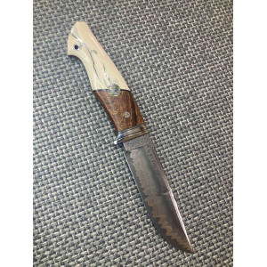 ФАВОРИТ ніж ручної роботи Олександра Репи, сталь - Ді-102 МП в обкладинках багатошарового ламінату через нікель, 66-67 HRC. Photo 3